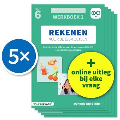 Rekenen voor de LVS-toetsen - Groep 6 - Werkboek 2 - Set van 5 (Paperback)
