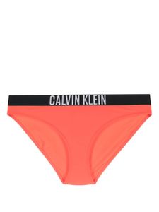 Calvin Klein bas de bikini à bande logo - Rouge