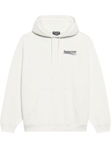 Balenciaga hoodie à motif Political Campaign brodé - Blanc