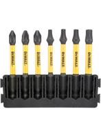 Imp Dewalt accessoires bitset | houder + act torsion | 57 mm | pz1 x1, pz2 x2, t15 x1, t20 x1, t57 x1, t30 x1 - dt70823-qz