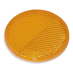 ProPlus Reflector - set 2x - oranje - zelfklevend - 60mm - rond   -