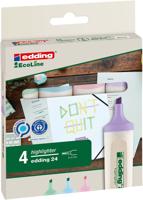 Markeerstift edding 24 eco 2-5mm pastel assorti | 6 stuks