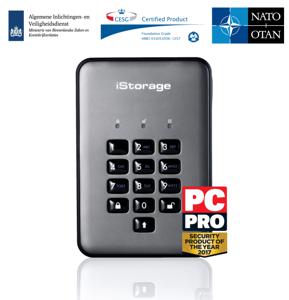 iStorage diskAshur PRO 2® 500 GB Externe harde schijf (2,5 inch) USB 3.2 Gen 2 (USB 3.1) Grafiet IS-DAP2-256-500-C-G