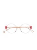 Kaleos lunettes de vue Tatou 002 à monture ronde - Rose