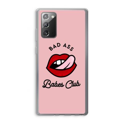 Badass Babes Club: Samsung Galaxy Note 20 / Note 20 5G Transparant Hoesje