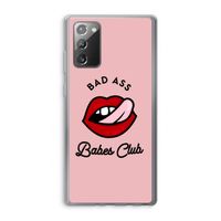 Badass Babes Club: Samsung Galaxy Note 20 / Note 20 5G Transparant Hoesje