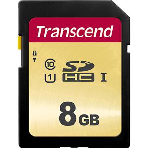 Transcend Premium 500S SDHC-kaart 8 GB Class 10, UHS-I, UHS-Class 1