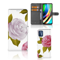 Motorola Moto G9 Plus Hoesje Roses - thumbnail