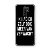 Meer verwacht - Zwart: Xiaomi Redmi 9 Transparant Hoesje