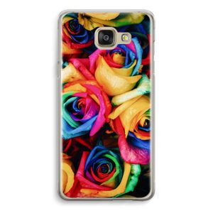 Neon bloemen: Samsung Galaxy A5 (2016) Transparant Hoesje