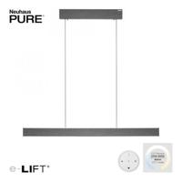 Neuhaus PURE® Hanglamp PURE E-MOTION Grey e-LIFT 120cm incl. Remote