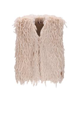 NoNo winter gilet meisjes - wit - Kath - fur