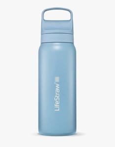 LifeStraw Go 2.0 Stainless Steel Water Filter Bottle - 700 ml - Icelandic Blue