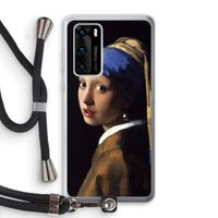 The Pearl Earring: Huawei P40 Transparant Hoesje met koord