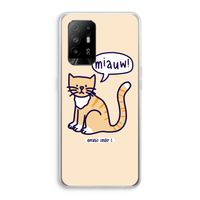 Miauw: Oppo A95 5G Transparant Hoesje