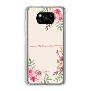 Rozen: Xiaomi Poco X3 Pro Transparant Hoesje