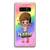 Chibi Maker man: Samsung Galaxy Note 8 Transparant Hoesje