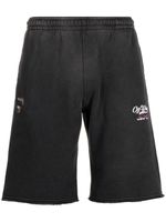Off-White short de sport Wave Off en coton - Gris