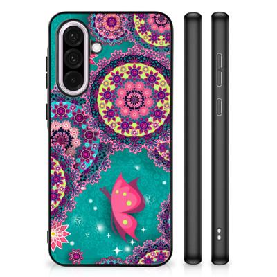 Samsung Galaxy A56 Leuk Telefoonhoesje Cirkels en Vlinders Samsung Galaxy A56 Leuk Telefoonhoesje Cirkels en Vlinders