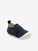 Soepele babyslofjes met klittenband marineblauw Soepele babyslofjes met klittenband marineblauw