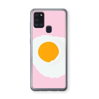Sunny side up: Samsung Galaxy A21s Transparant Hoesje