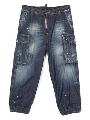 DSQUARED2 KIDS jean à coupe ample - Noir
