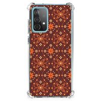 Samsung Galaxy A52 4G/5G Doorzichtige Silicone Hoesje Batik Brown - thumbnail