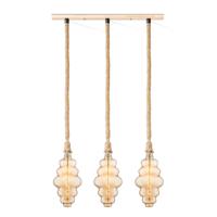 Home sweet home touw hanglamp Leonardo 3L Cloud - amber