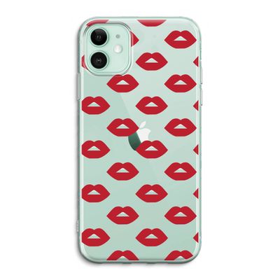 Lips: iPhone 11 Transparant Hoesje