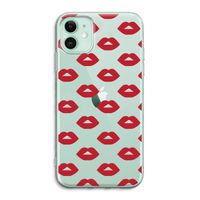 Lips: iPhone 11 Transparant Hoesje