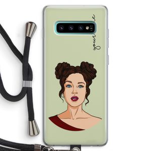 Pop-Art Creator: Samsung Galaxy S10 Plus Transparant Hoesje met koord