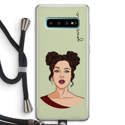 Pop-Art Creator: Samsung Galaxy S10 Plus Transparant Hoesje met koord