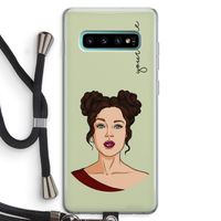 Pop-Art Creator: Samsung Galaxy S10 Plus Transparant Hoesje met koord