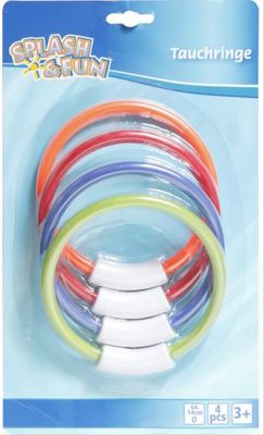 Splash en fun duikringen 4 stuks