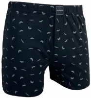 Suaque/Ginosanti heren boxershort wijd model Moustache - 100% katoenen losse boxershort