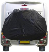 DS Covers fietsdragerhoes star met gevarenbordhouder zwart