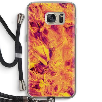 Eternal Fire: Samsung Galaxy S7 Transparant Hoesje met koord