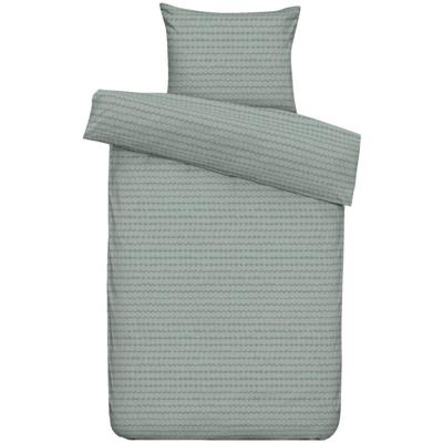 2e Halve Prijs Leen Bakker - Dekbedovertrek Becky - 140x220 Cm - Polyester/Katoen - Groen