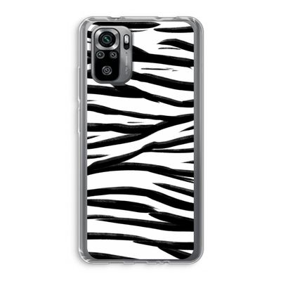 Zebra pattern: Xiaomi Redmi Note 10S Transparant Hoesje