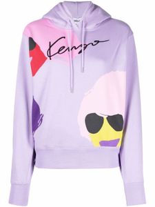 Kenzo hoodie à logo imprimé - Violet