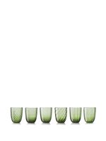 NasonMoretti lot de six verres Idra - Vert