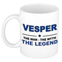 Naam cadeau mok/ beker Vesper The man, The myth the legend 300 ml - Naam mokken - thumbnail