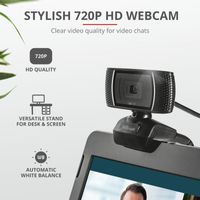 Trust Doba 2-in-1 Home Office Set 720P HD Webcam - Zwart - thumbnail