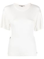 Stella McCartney t-shirt à détail de chaine - Blanc