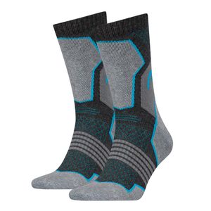 HEAD Hiking Crew sokken 2-pack Unisex Grey/blue-43-46