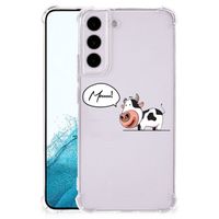 Samsung Galaxy S22 Stevig Bumper Hoesje Cow - thumbnail