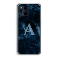 Midnight Marble: Oppo Find X3 Transparant Hoesje