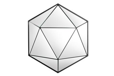 Muurspiegel DIAMOND 60cm zwart - 43824