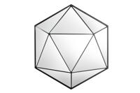 Muurspiegel DIAMOND 60cm zwart - 43824