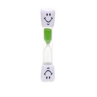 Zandloper/badkamer douche/spelletjes timer groen smiley 3 minuten    -